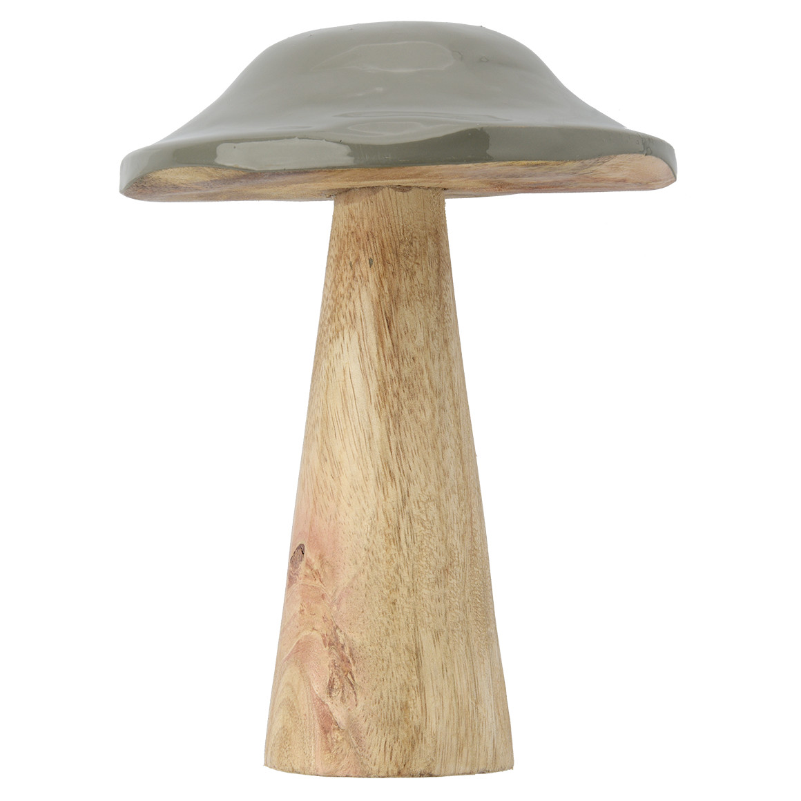 Großer Deko-Pilz mit glänzendem Kopf
