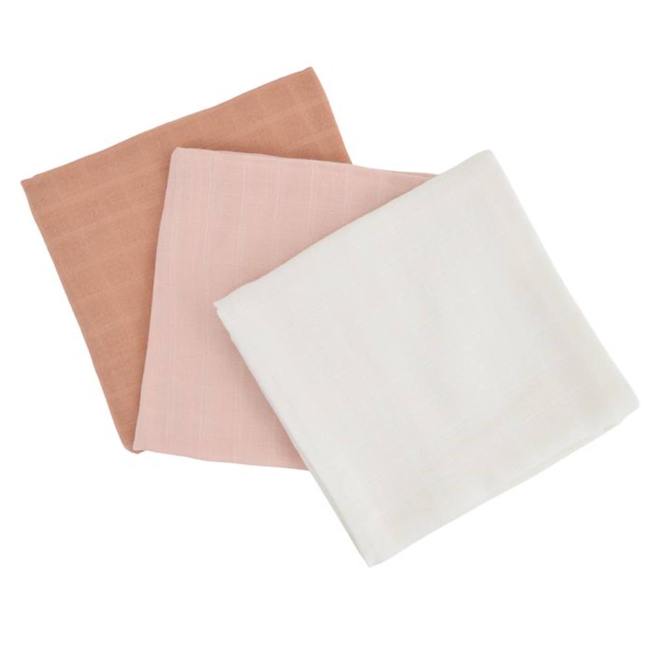 Lot de 3 langes en coton bio* Arc-en-ciel
