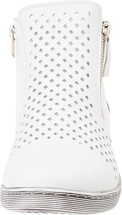 ESGANO Stiefeletten weiss