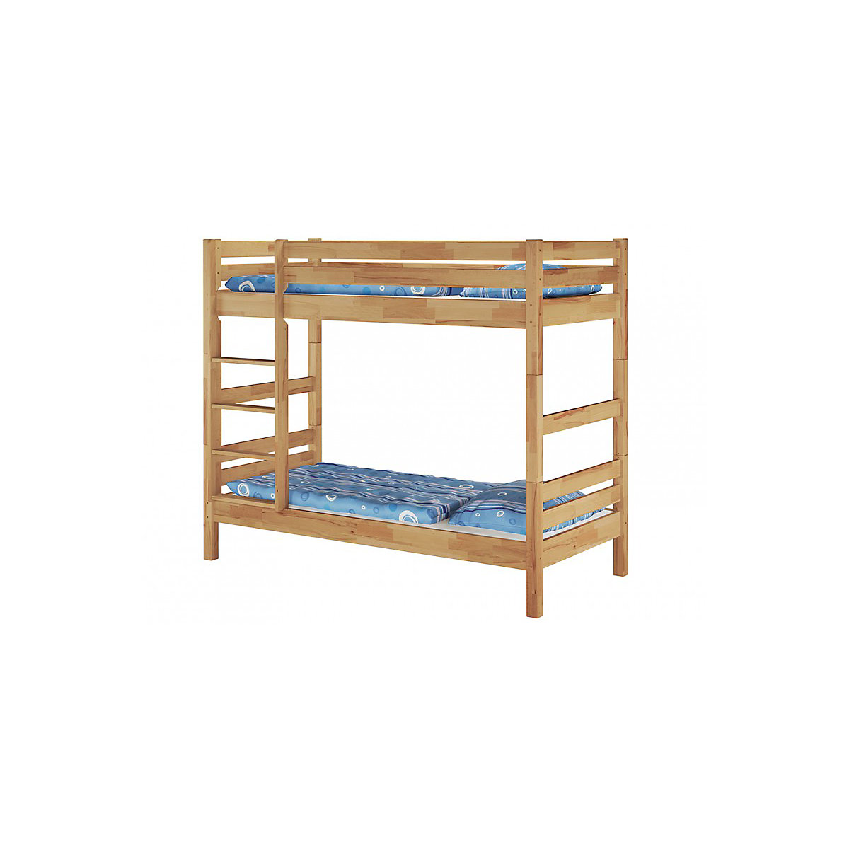 Etagenbett 90x200 Buche massiv mit Rollrosten