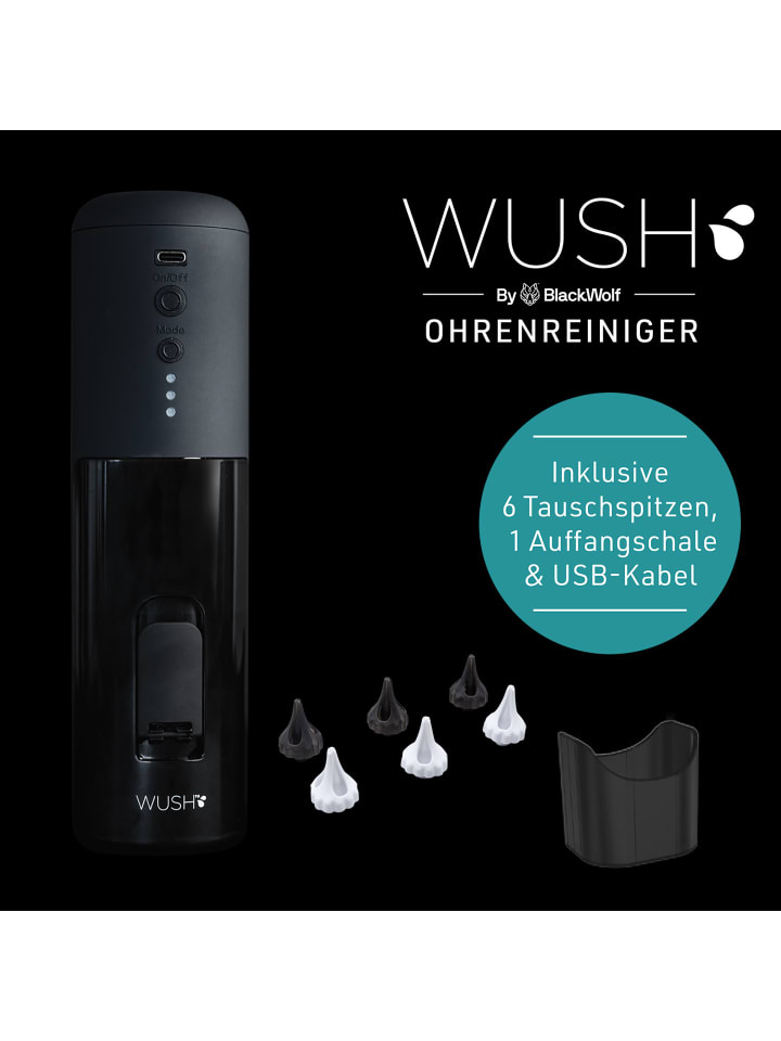 MediaShop Ohrendusche Wush in Schwarz günstig kaufen onesize