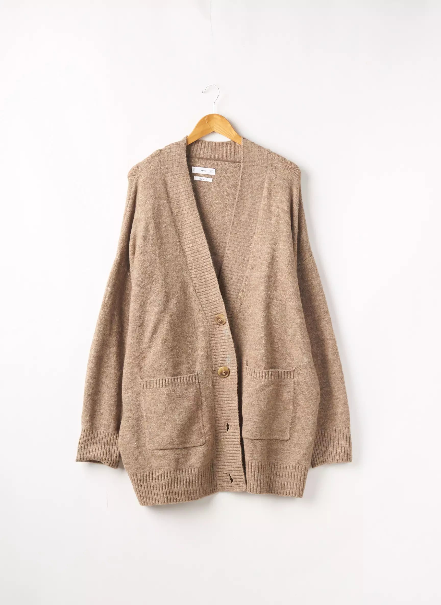 Mango Cardigans Femme couleur beige