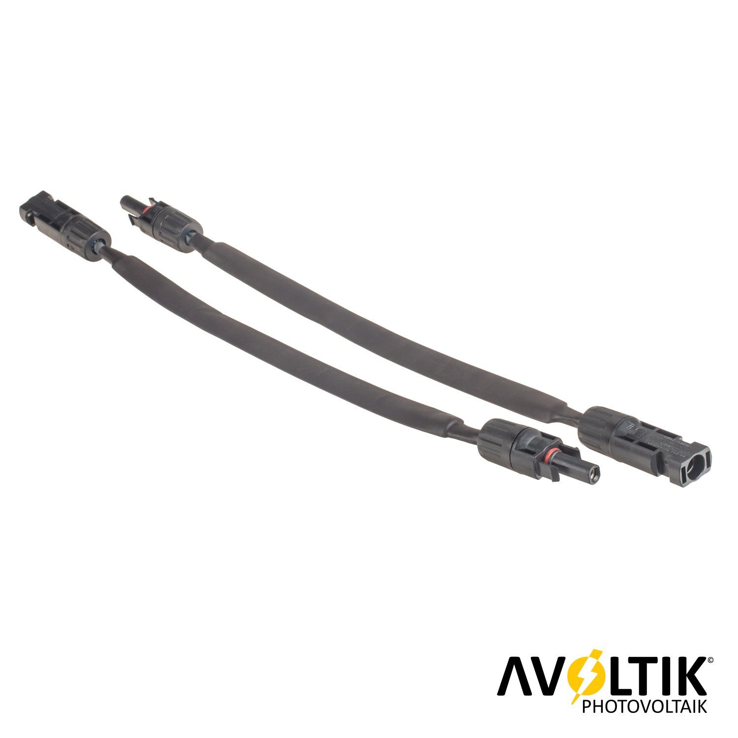 avoltik Solaranlage Solarkabel Fensterdurchführung MC4 flach 30cm Kabel 1 Paar wetterfest, Fensterdurchführung