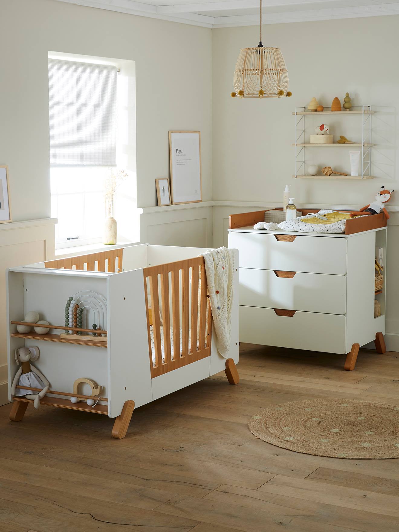 Vertbaudet Babybett PIROUETTE - weiß