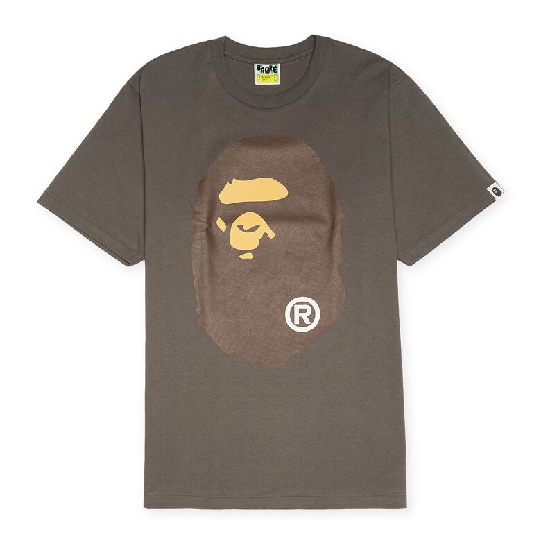 A Bathing Ape Big Ape Head Tee brown