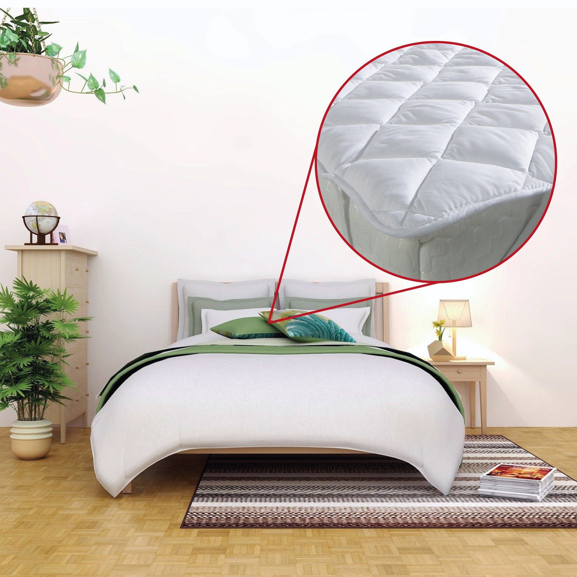 Matratzenschutzbezug Matratzenschonauflage Microfaser Bestlivings, Matratzenschoner 90x200 cm, Matratzenauflage, Matratzentopper