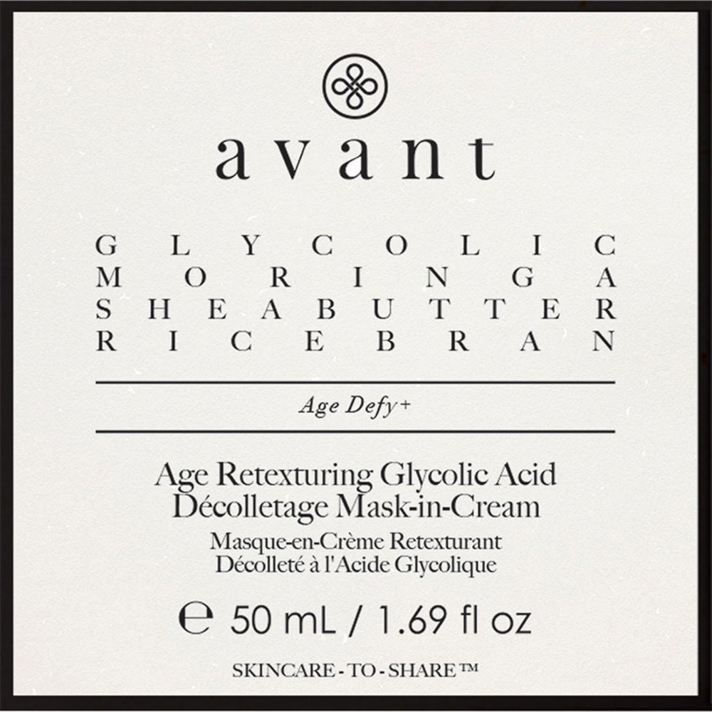 Avant Age Retexturing Glycolic Acid Mask in Cream Masque