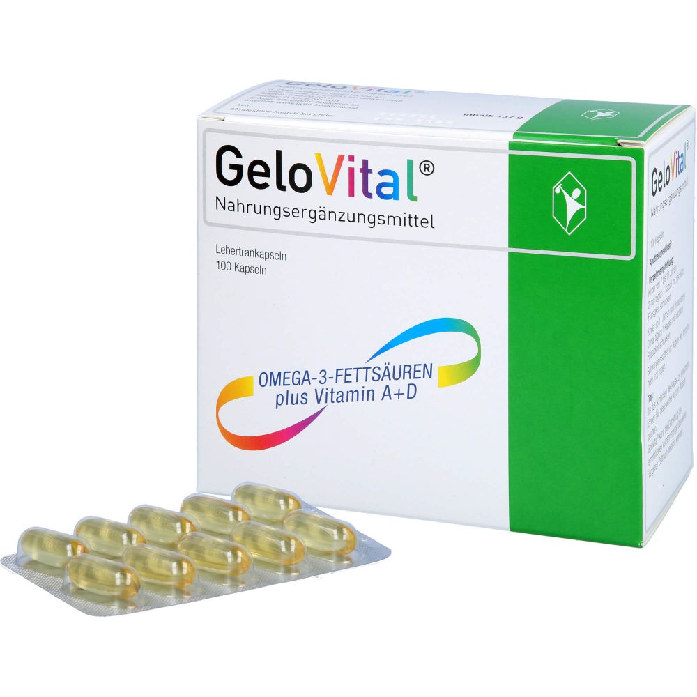 GeloVital Lebertrankapsel mit Vitamin A und Vitamin D