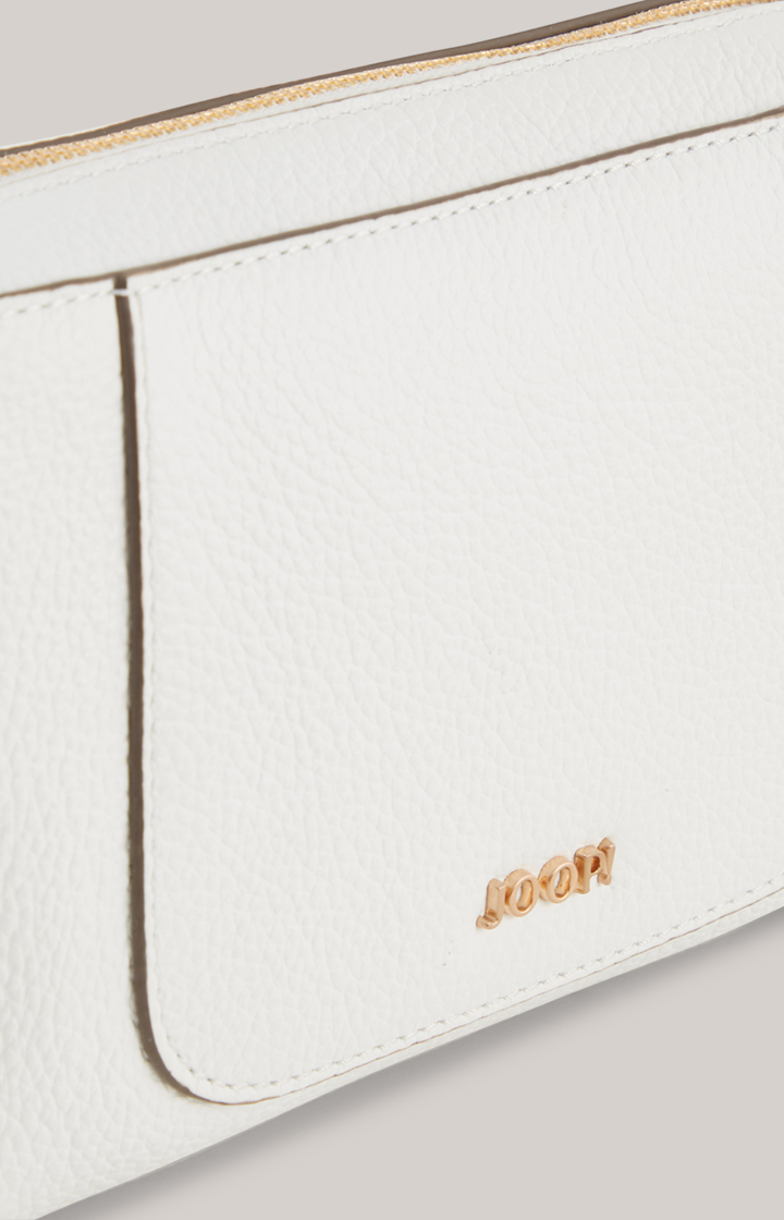 Leder-Schultertasche Estate Casta in Weiß