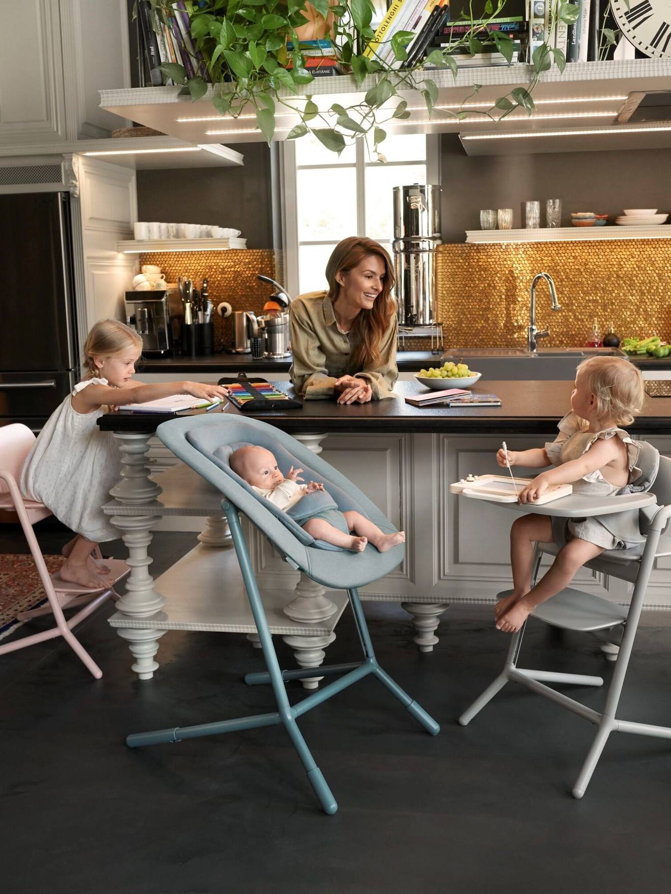Cybex 4-in-1-Set LEMO 2 Hochstuhl mit Bouncer Nest CYBEX - weiß