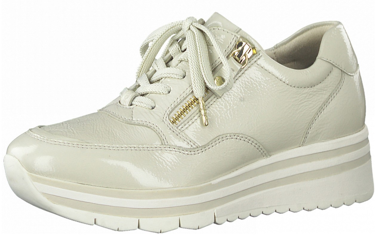 WORTMANN Sneaker beige Da.-Schnürer