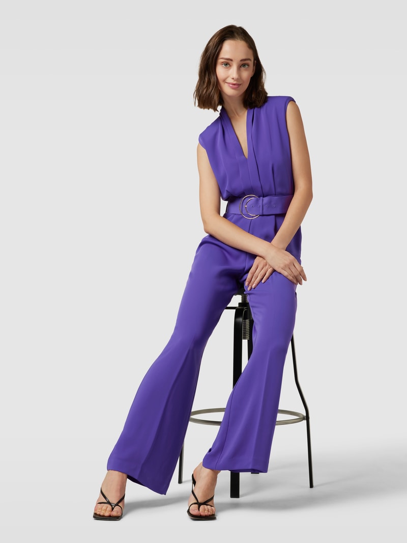 Jumpsuit mit Bindegürtel Modell 'ATENA' in purple