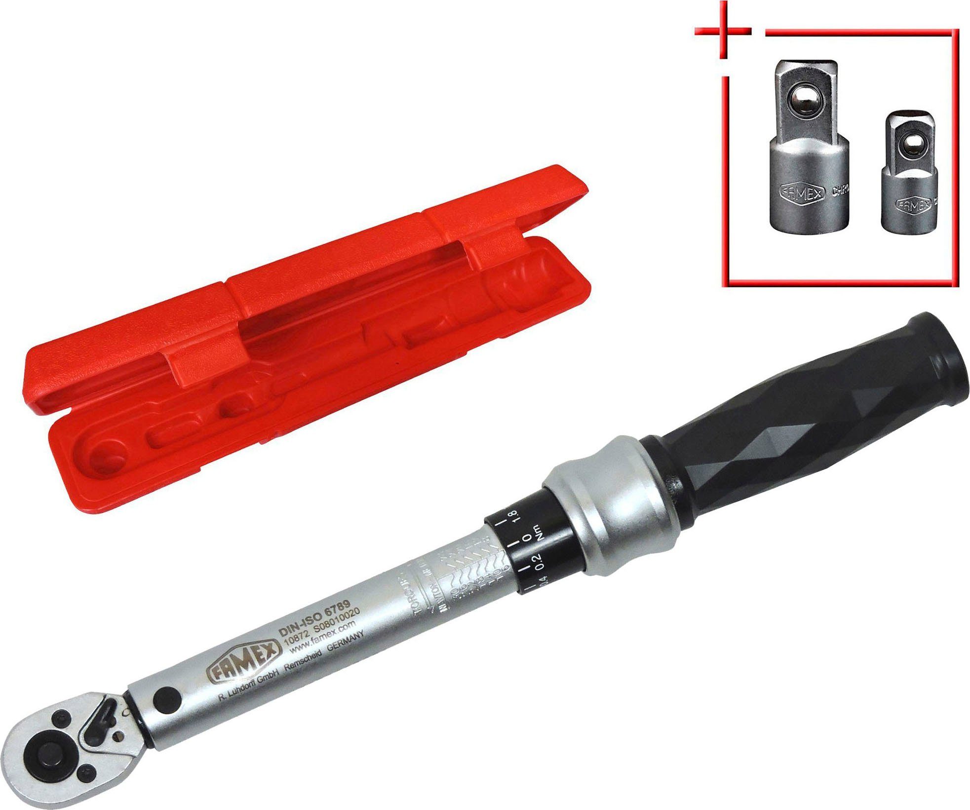 FAMEX Drehmomentschlüssel Pro R+L, 6-30 Nm, 6,3 mm (1/4 Zoll) Antrieb