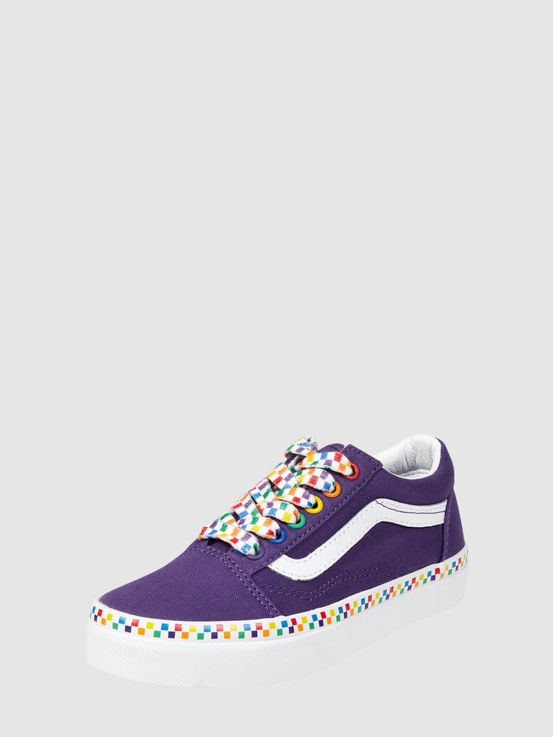 Sneaker aus Leder und Textil Modell 'Old Skool' in lila