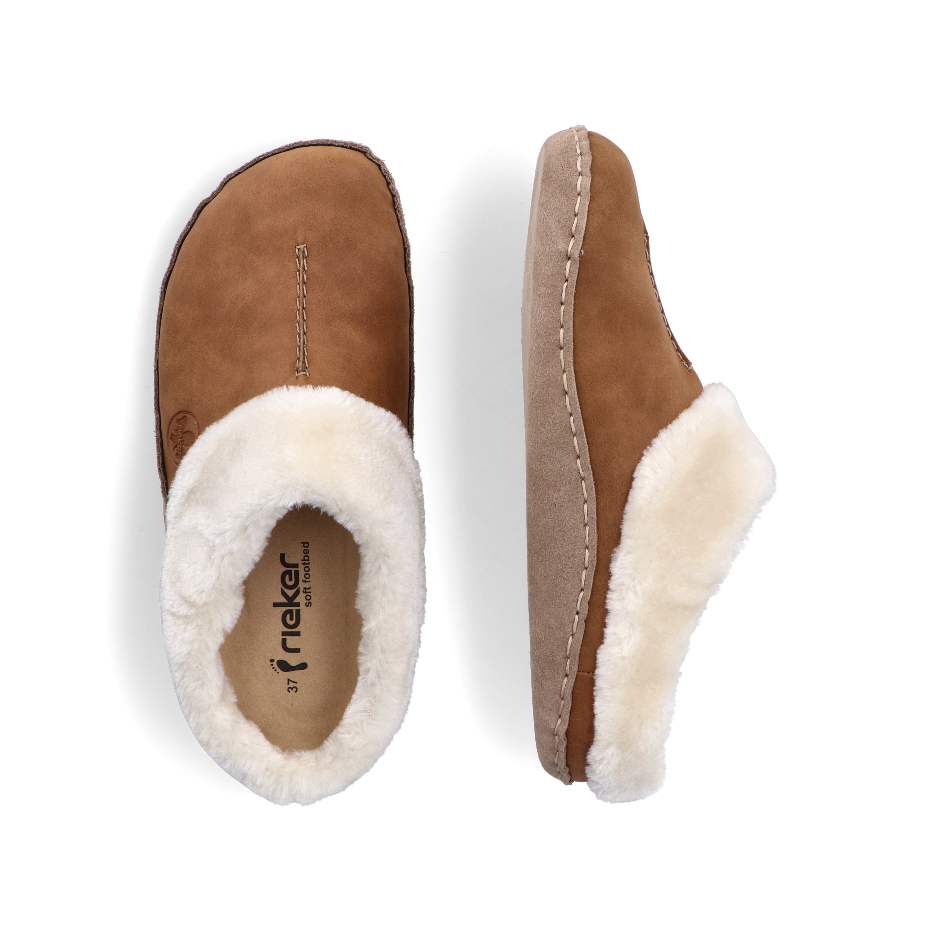 Rieker Damen Clogs nougatbraun