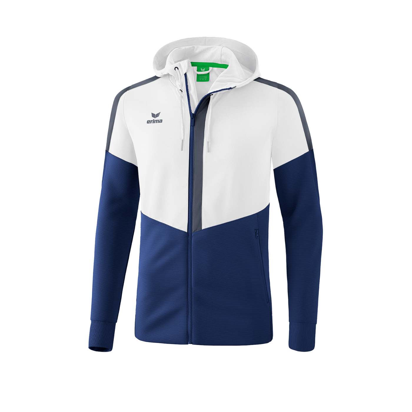 Erima Squad Kapuzen-Trainingsjacke Kids Weiss