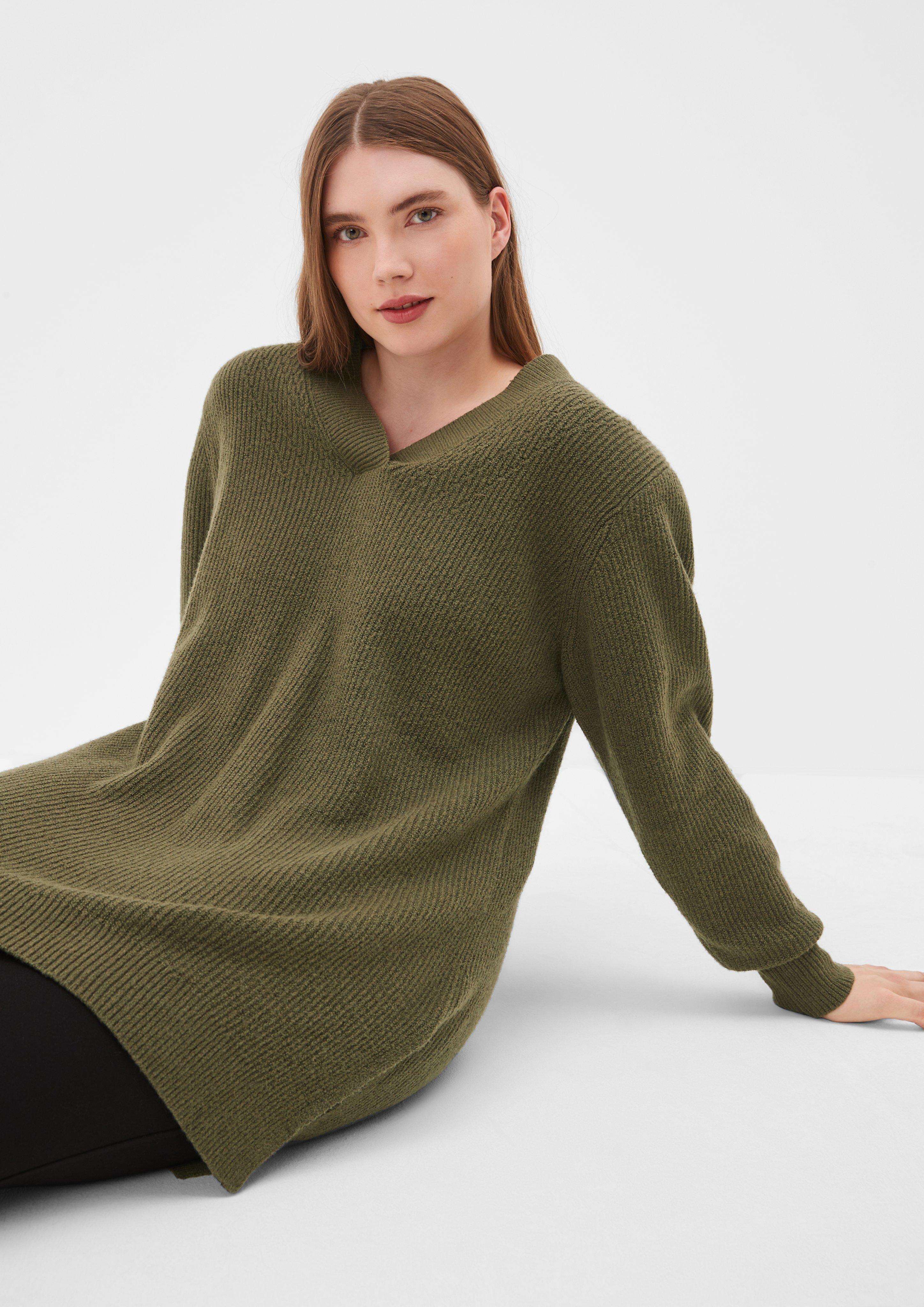 Langer Feinstrickpullover  2122006-7844