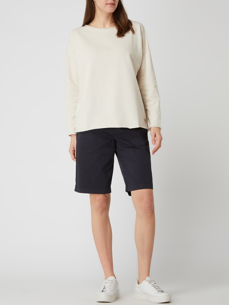 Bermudas mit Stretch-Anteil in marineblau