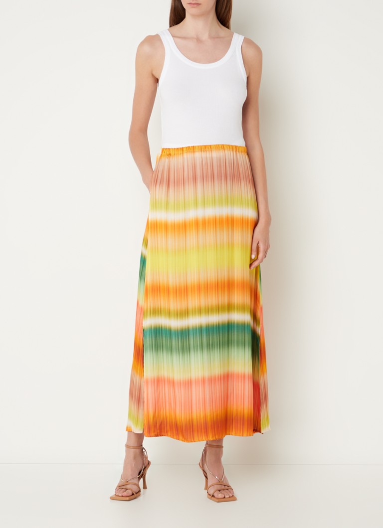 CINQUE Ciclassico midi skirt with dip-dye design and side pockets