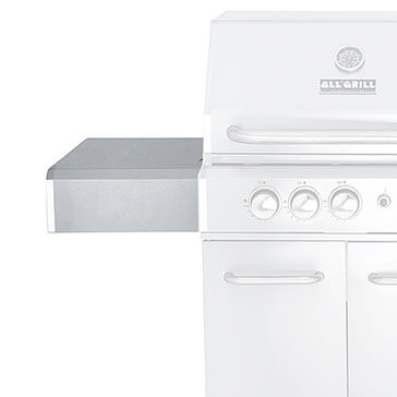 Allgrill ALLROUNDER Modular Gasgrill - Linke Ablagefläche, Edelstahl, abklappbar, 54cm x 34 x 14cm