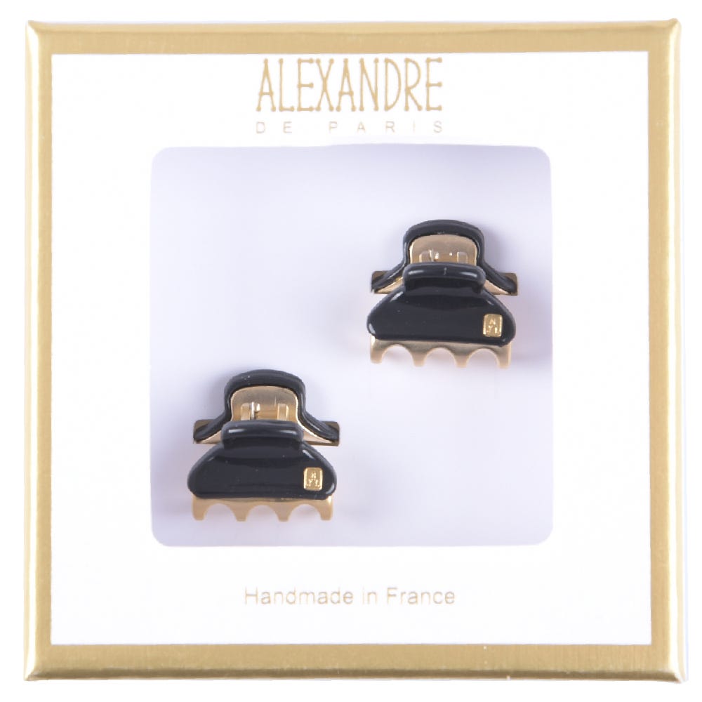 Alexandre de Paris Pince Vendômes Micro Double Giftbox schwarz