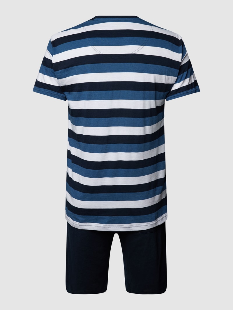PLUS SIZE Pyjama mit Streifenmuster in blau