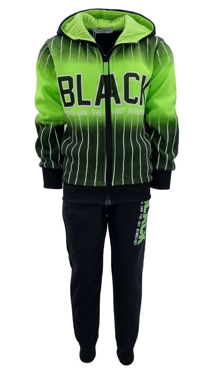 Fashion Boy Sweatanzug Freizeitanzug Sportanzug gefüttert, JF378