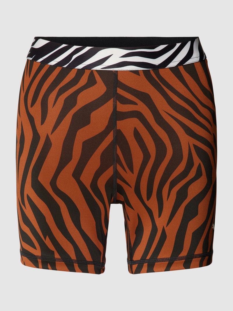 Shorts mit Animal-Print Modell 'ANIMAL REMIX' in haselnuss braun