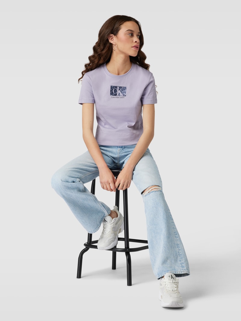 Bootcut Jeans im Destroyed-Look Modell 'AUTHENTIC' in hellblau