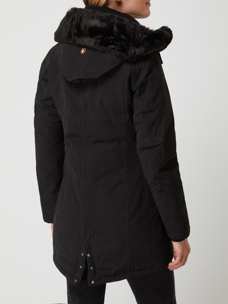 Schneezauber 62 Funktionsjacke mit abnehmbarer Kapuze in schwarz