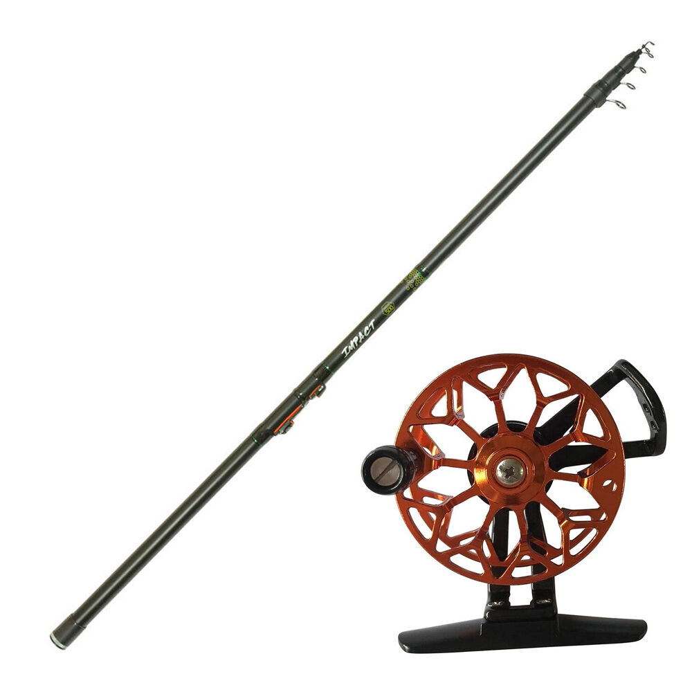 Combinație lansetă Toc: lansetă telescopică de 5 m, momeală 10-30 g + mulinetă Lexica Trout Toc 55