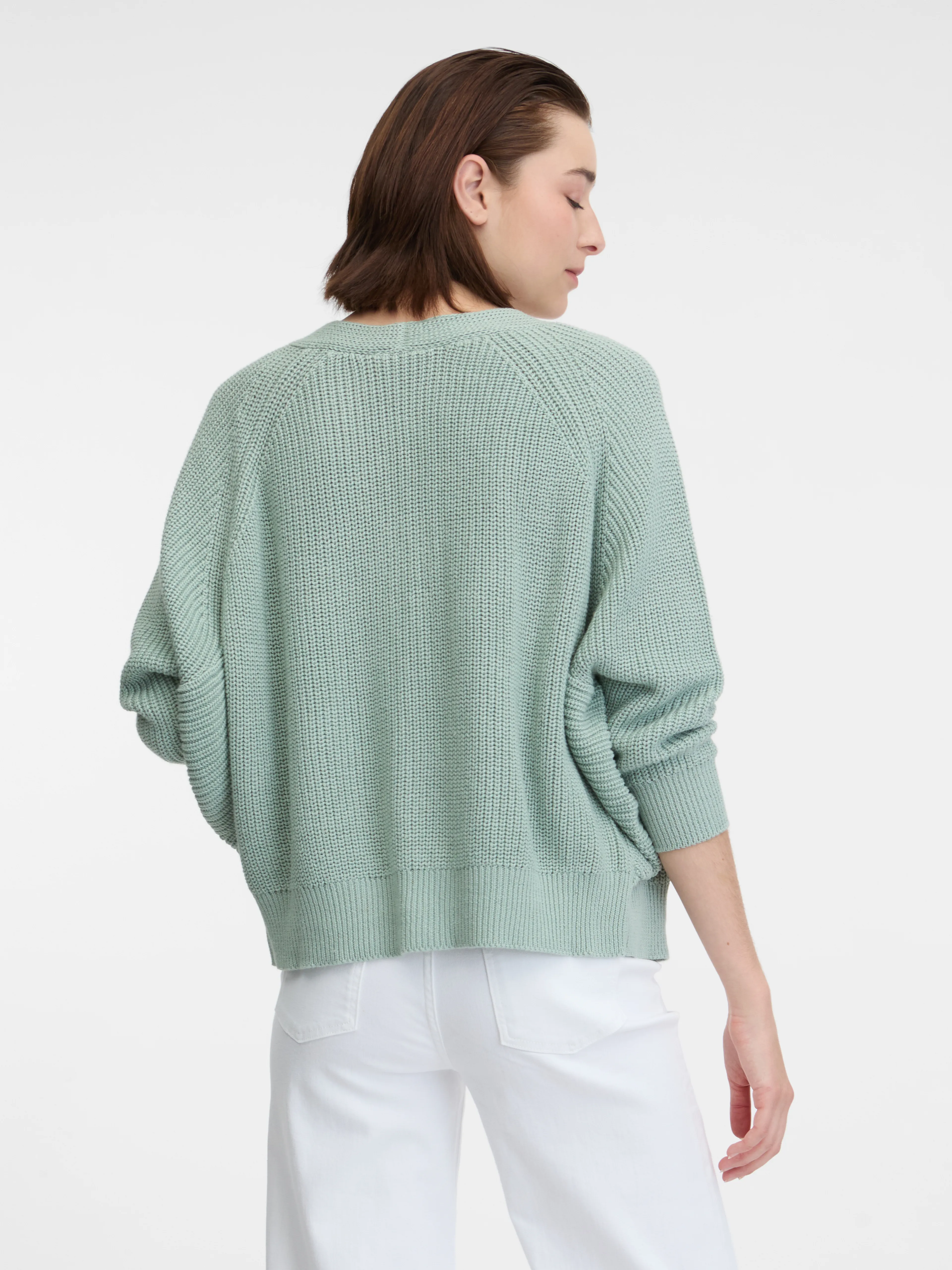 Hellgrüne Damen Strickjacke ORSAY