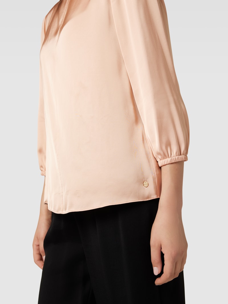 Blusenshirt aus Viskose mit 3/4-Arm in hellrosa