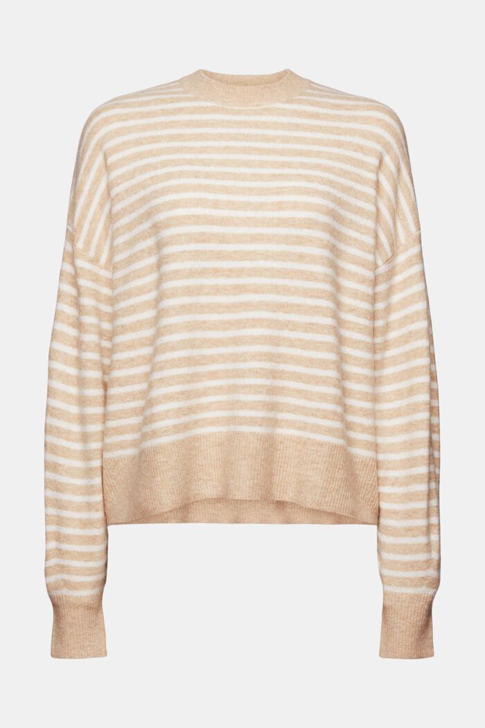 Strickpullover mit Blouson-Ärmeln