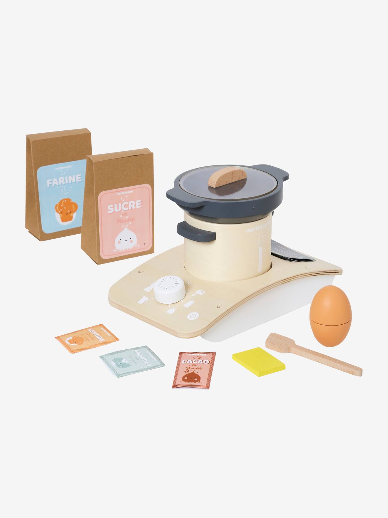 Robot de cuisine en bois FSC® noir