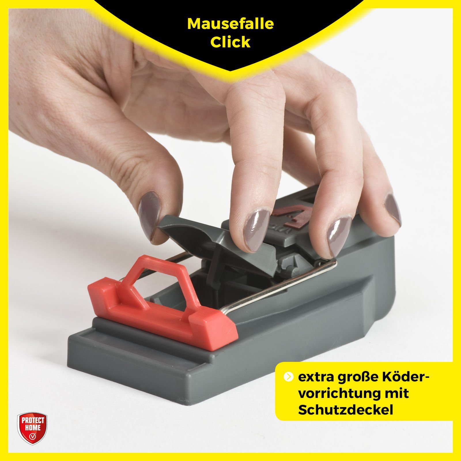 Protect Home Schlagfalle Mausefallen Click - 3 Stück
