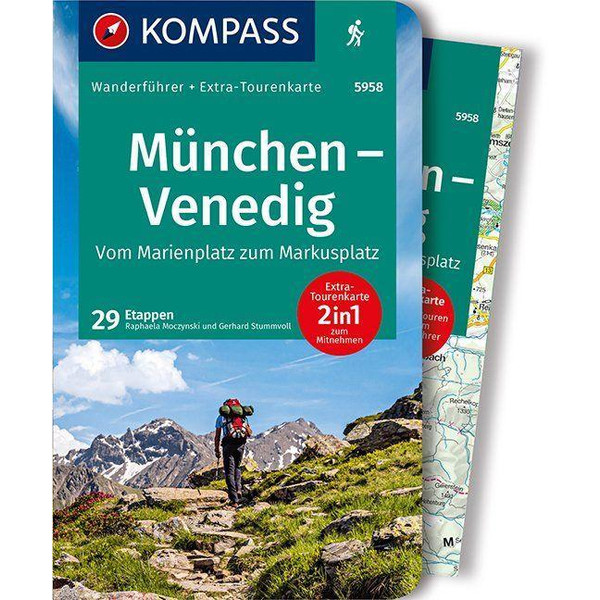 KOMPASS WANDERFÜHRER MÜNCHEN - VENEDIG - Wanderführer
