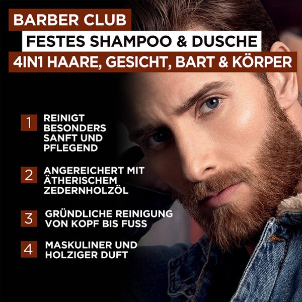 L'Oréal Paris Men Expert Barber Club Festes Shampoo Rasierseife