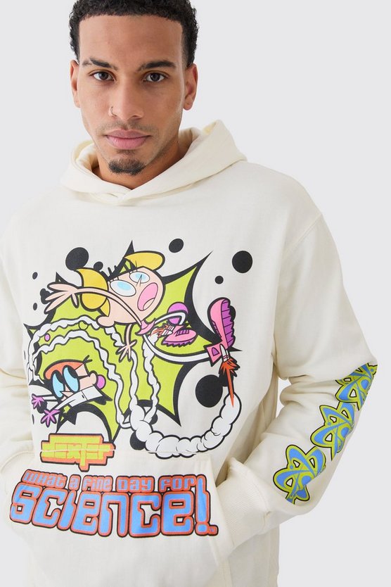Oversize Hoodie mit lizenziertem Dexter's Laboratory Print