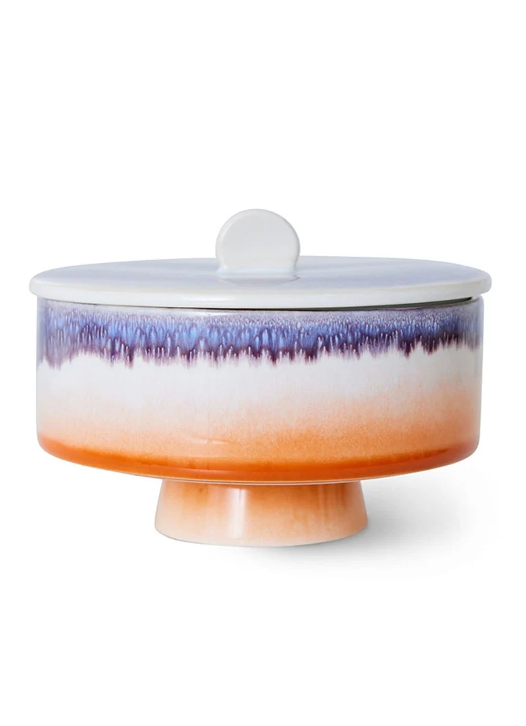 Vază de depozitare violetă HKliving de 14 cm
