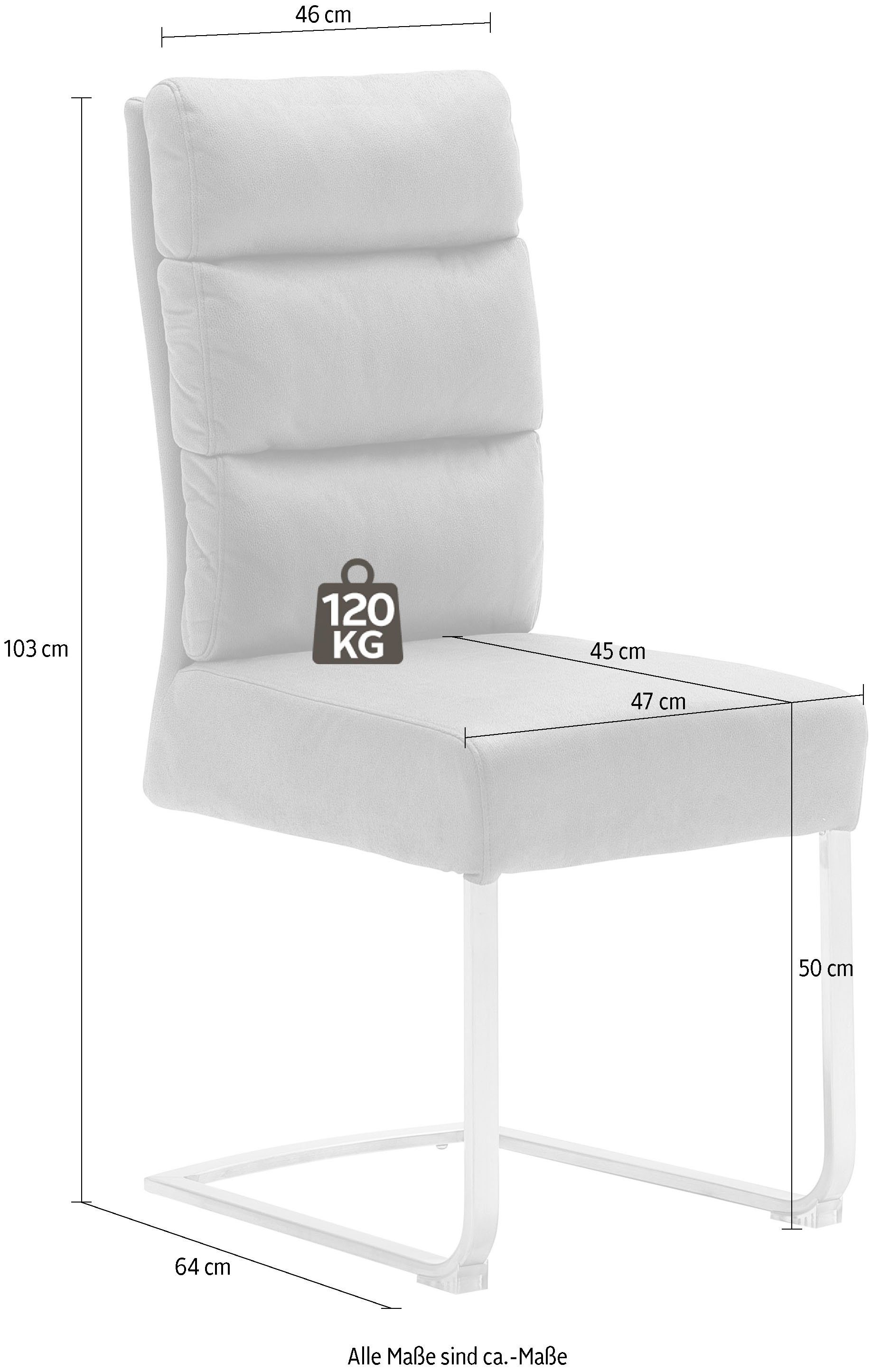 MCA furniture Freischwinger Rochester (Set, 2 St), Stuhl belastbar bis 120 Kg