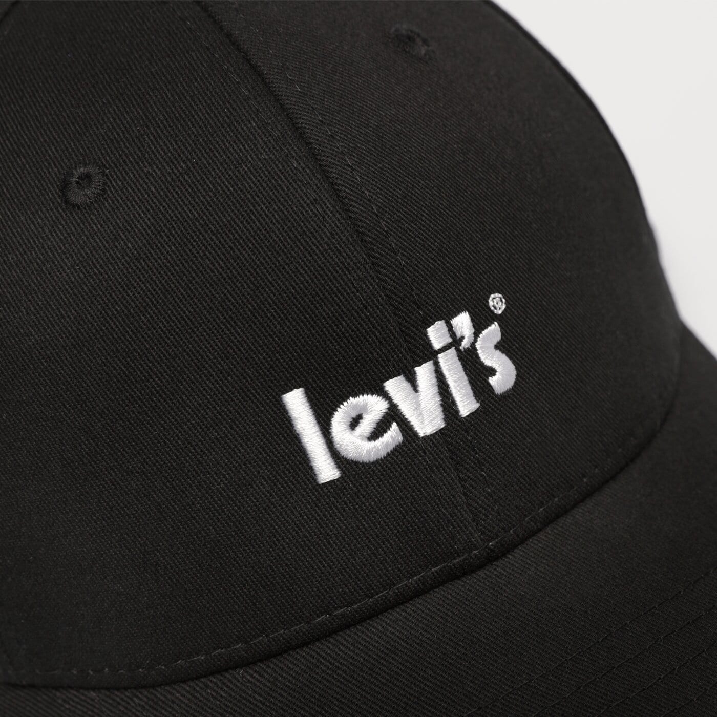 LEVI'S MÜTZE POSTER LOGO FLEXFIT CAP Schwarz