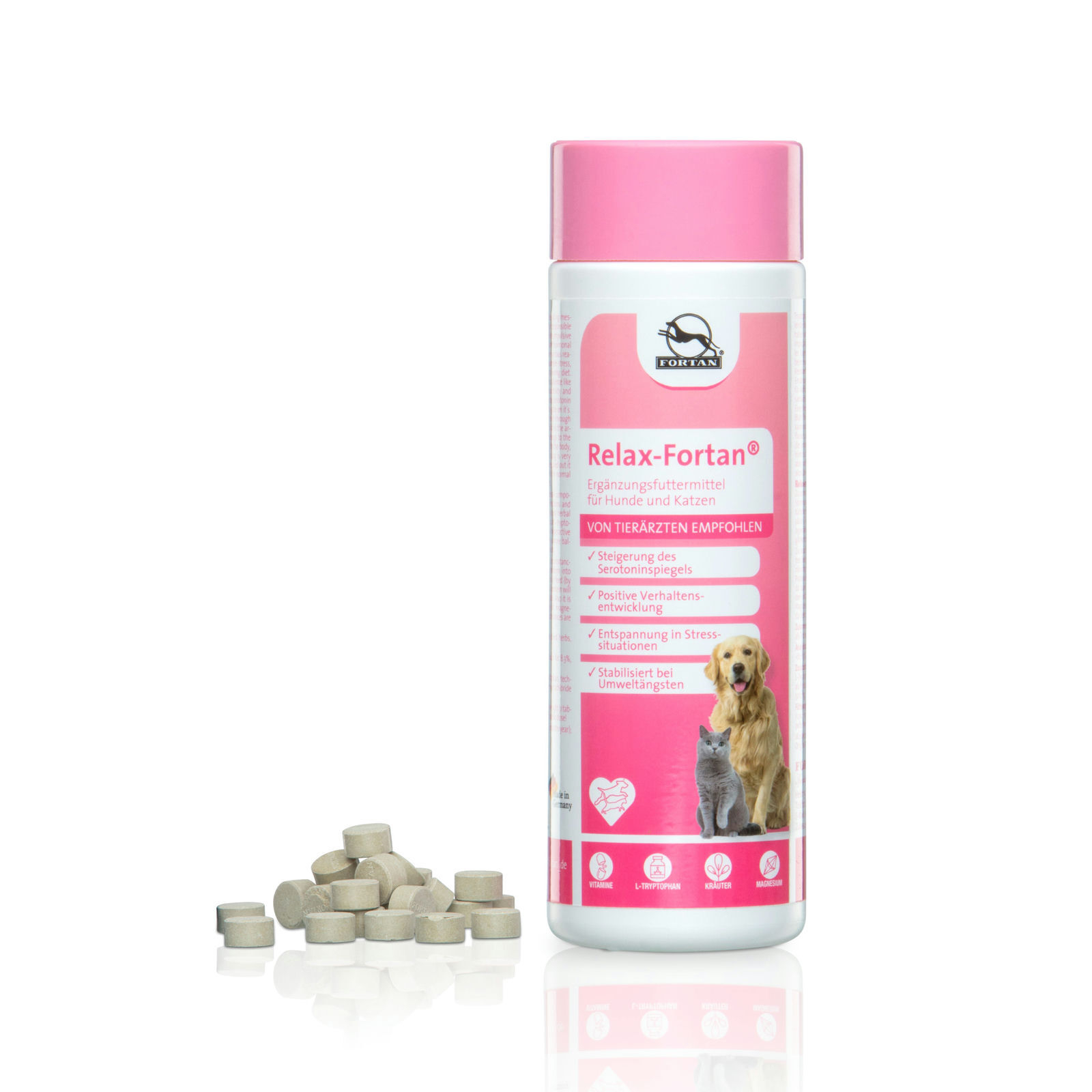 Fortan Ergänzungsfutter & Aufzucht Fortan Relax-Fortan Tabletten mit L-Tryptophan 400 g