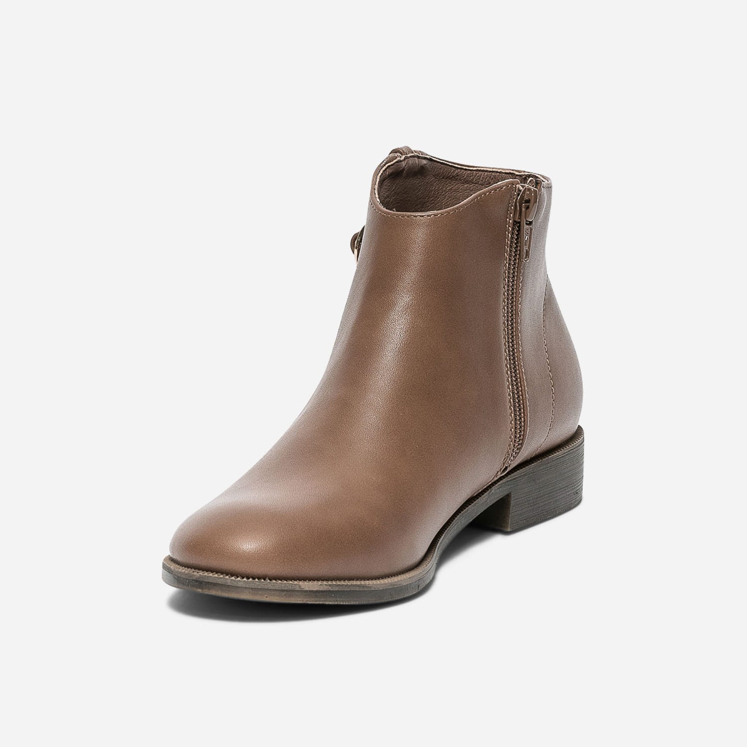 Boots camel avec boucle côté
