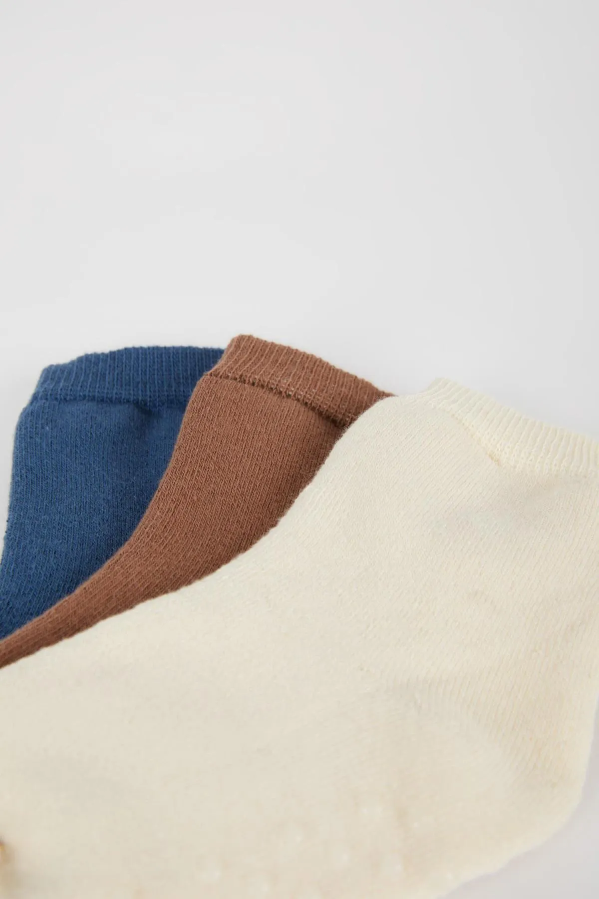 DeFacto  Baby Jungen 3-teiliges Set lange Baumwollsocken mit rutschfester Sohle B1423a5ns