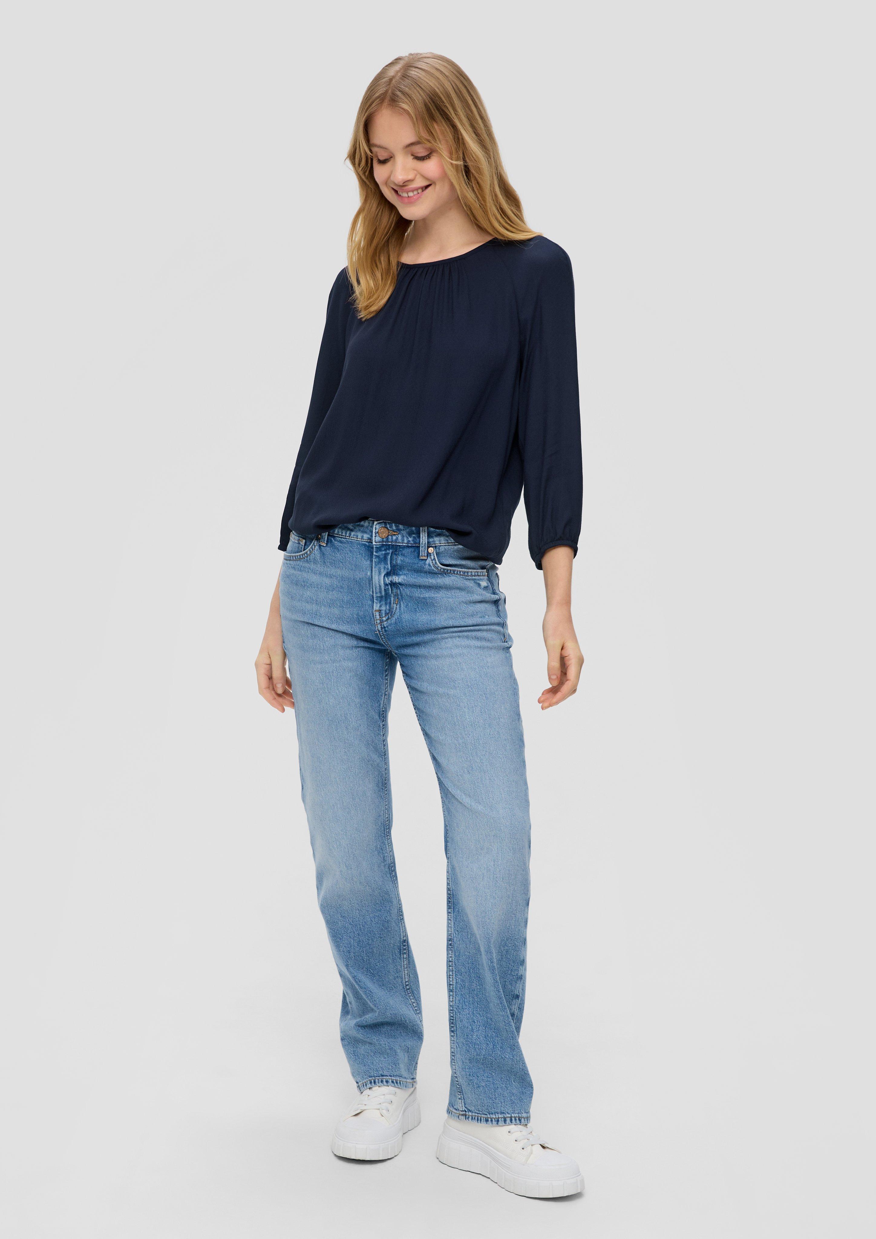 Jacquard-Bluse aus reiner Viskose  2145166-5959