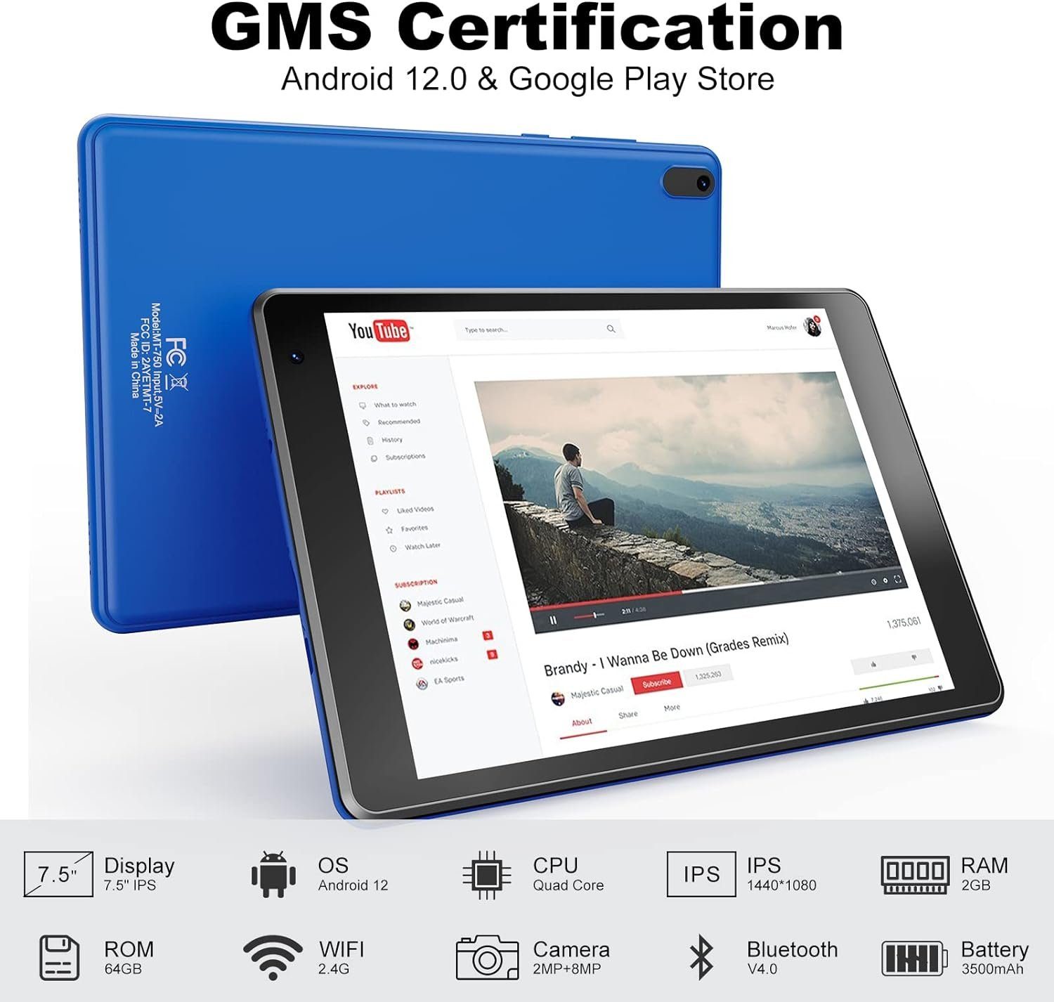 TJD Tablet (7,5