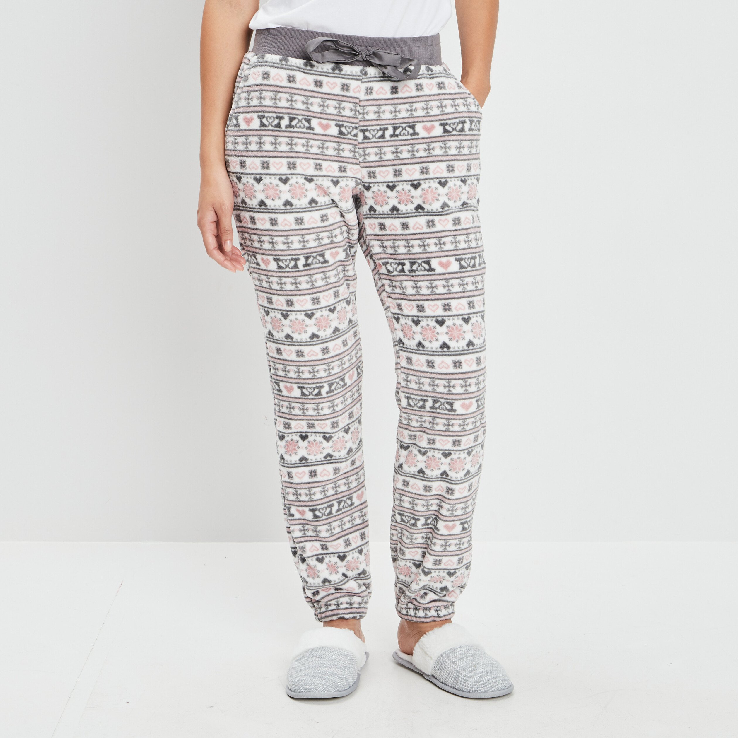 Pantalon de pyjama ecru femme | La Halle
