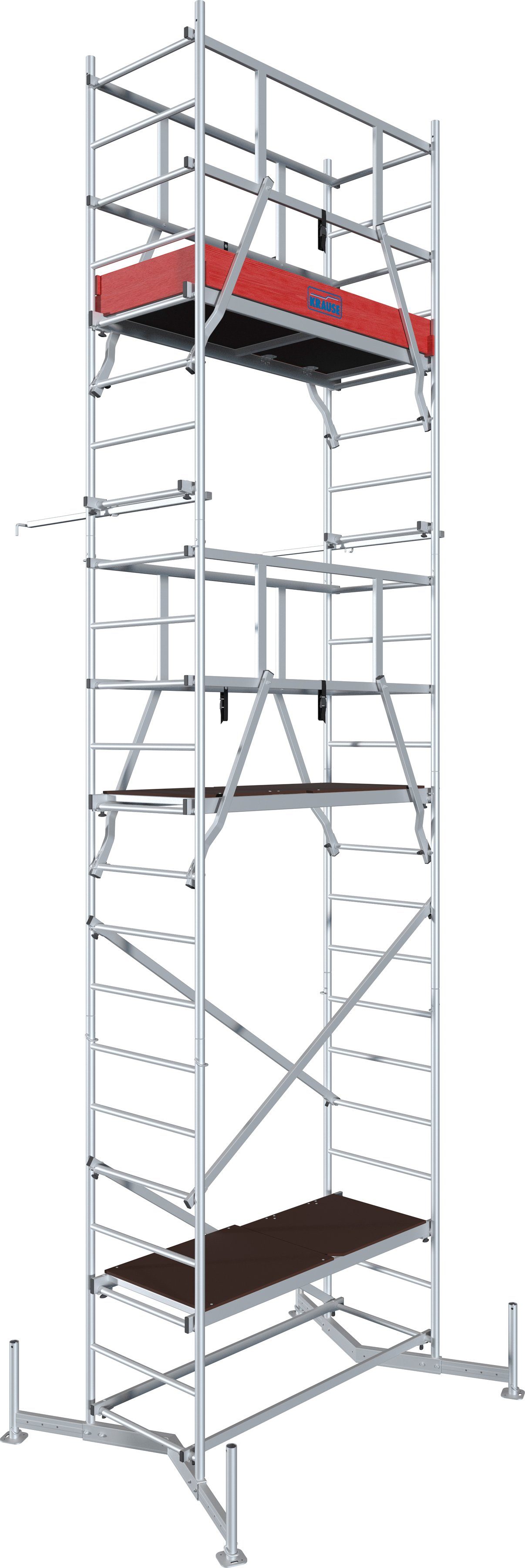KRAUSE Arbeitsgerüst ClimTec System, (Set), Komplettgerüst, Arbeitshöhe: 7 Meter