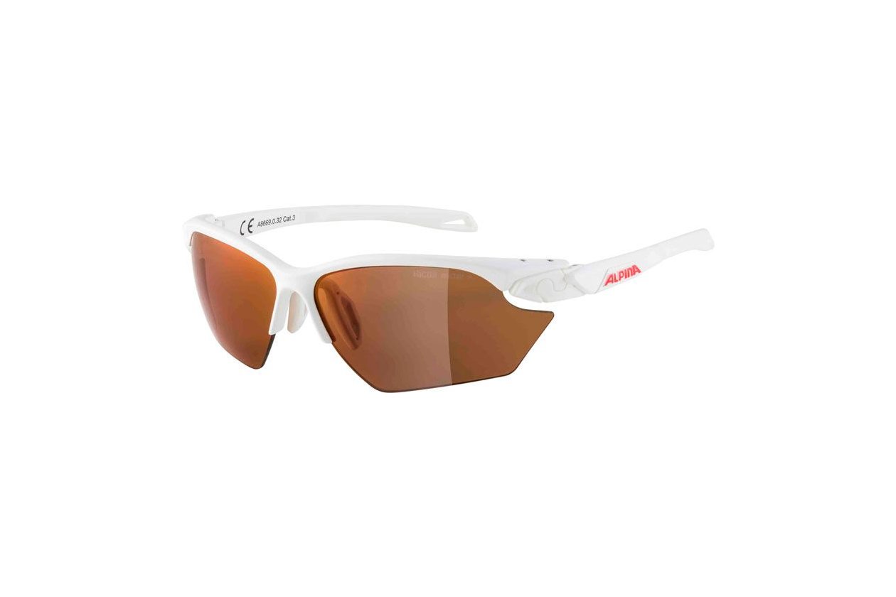 Alpina Twist Five S HR Q-Lite white matt / red mirror